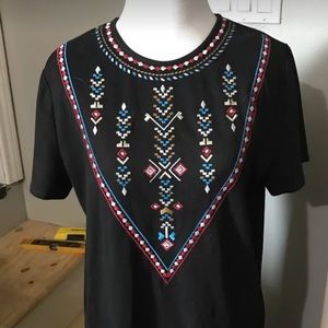 BLACK SOFT DRESS ABOVE KNEE